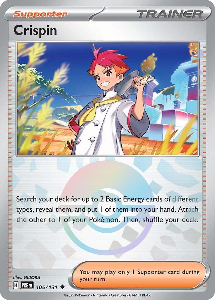 Crispin - 105/131 (Poke Ball Pattern) 105/131 - (SV: Prismatic Evolutions) (Uncommon) Holofoil