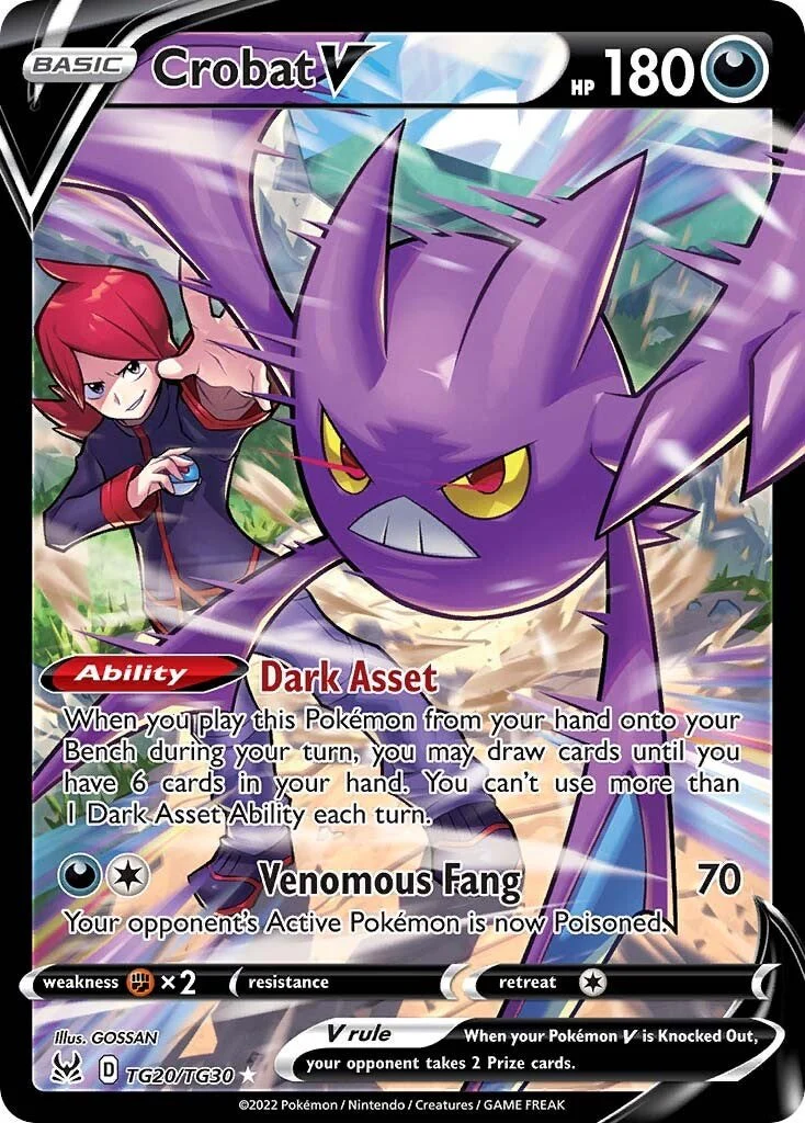 Crobat V TG20/TG30 - (SWSH11: Lost Origin Trainer Gallery) (Ultra Rare) Holofoil