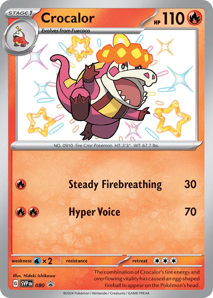 Crocalor - 080 - (SV: Scarlet & Violet Promo Cards) (Promo) Holofoil