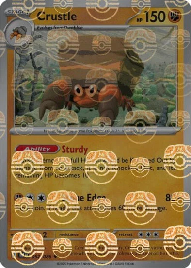 Crustle (Master Ball Pattern) 052/086 - (SV: Black Bolt) (Uncommon) Holofoil