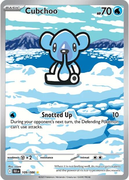 Cubchoo - 109/086 - (SV: Black Bolt) (Illustration Rare) Holofoil