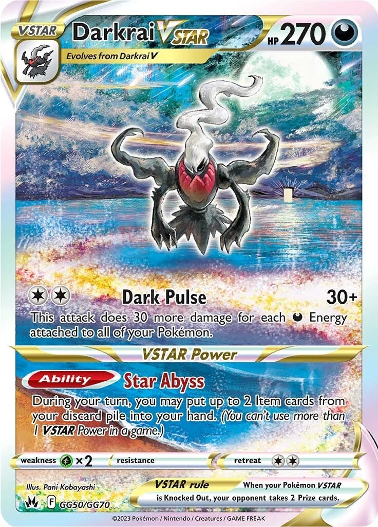 Darkrai VSTAR GG50/GG70 - (SWSH: Crown Zenith: Galarian Gallery) (Ultra Rare) Holofoil