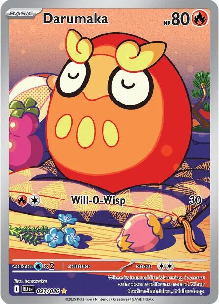 Darumaka - 097/086 - (SV: Black Bolt) (Illustration Rare) Holofoil