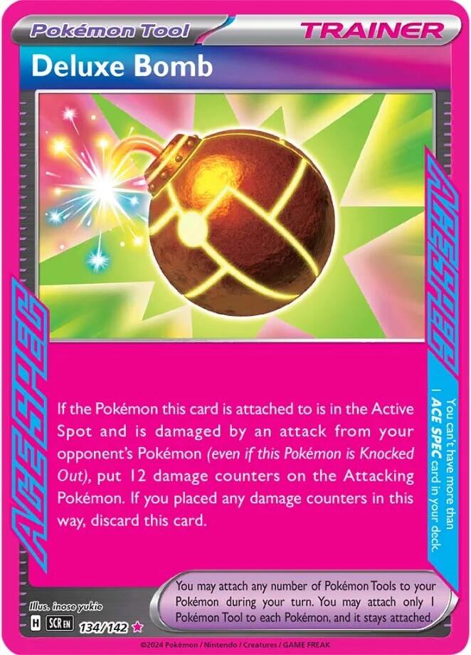Deluxe Bomb 134/142 - (SV07: Stellar Crown) (ACE SPEC Rare) Holofoil