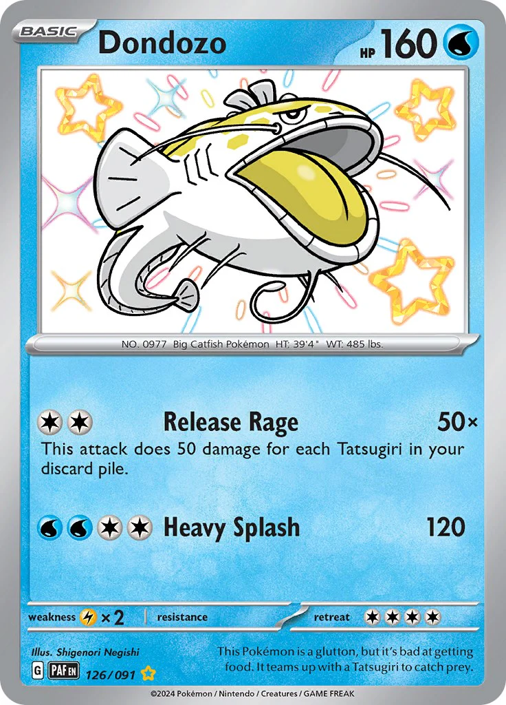 Dondozo 126/091 - (SV: Paldean Fates) (Shiny Rare) Holofoil