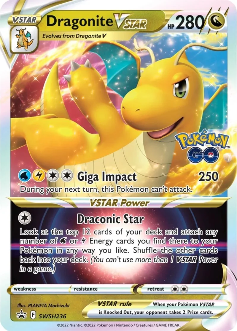 Dragonite VSTAR - SWSH236 - (SWSH: Sword & Shield Promo Cards) (Promo) Holofoil