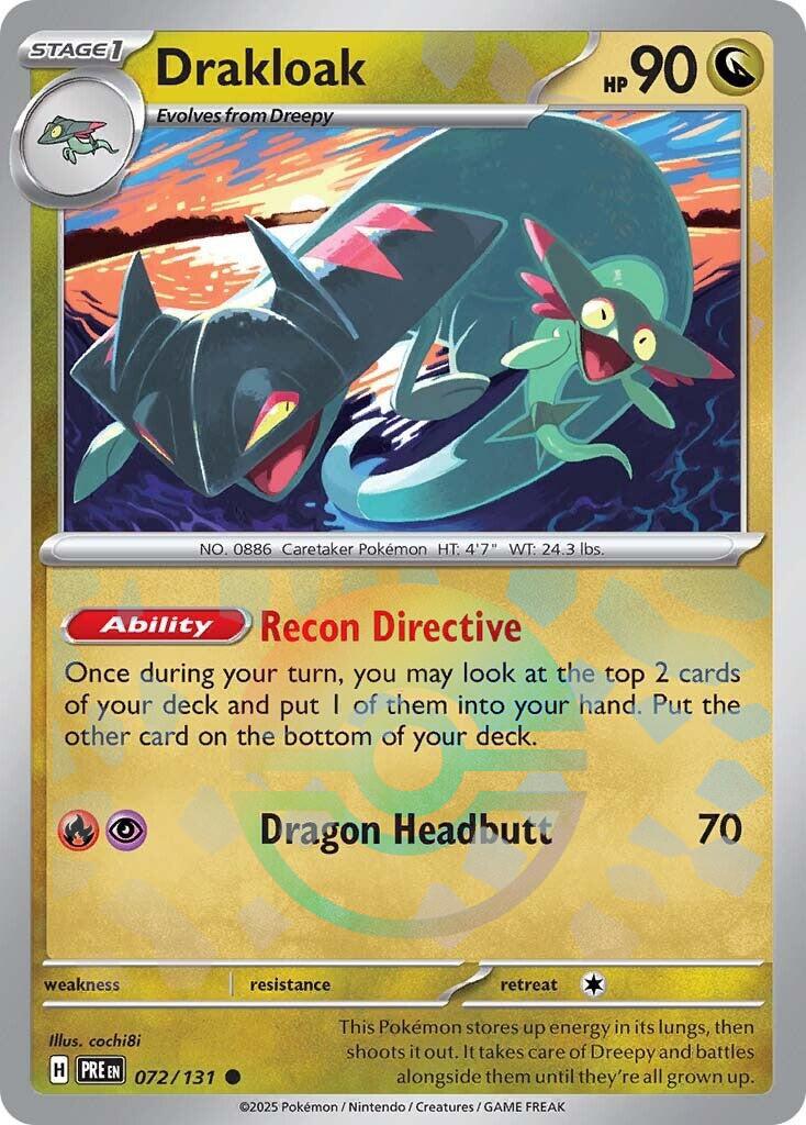Drakloak (Poke Ball Pattern) 072/131 - (SV: Prismatic Evolutions) (Common) Holofoil