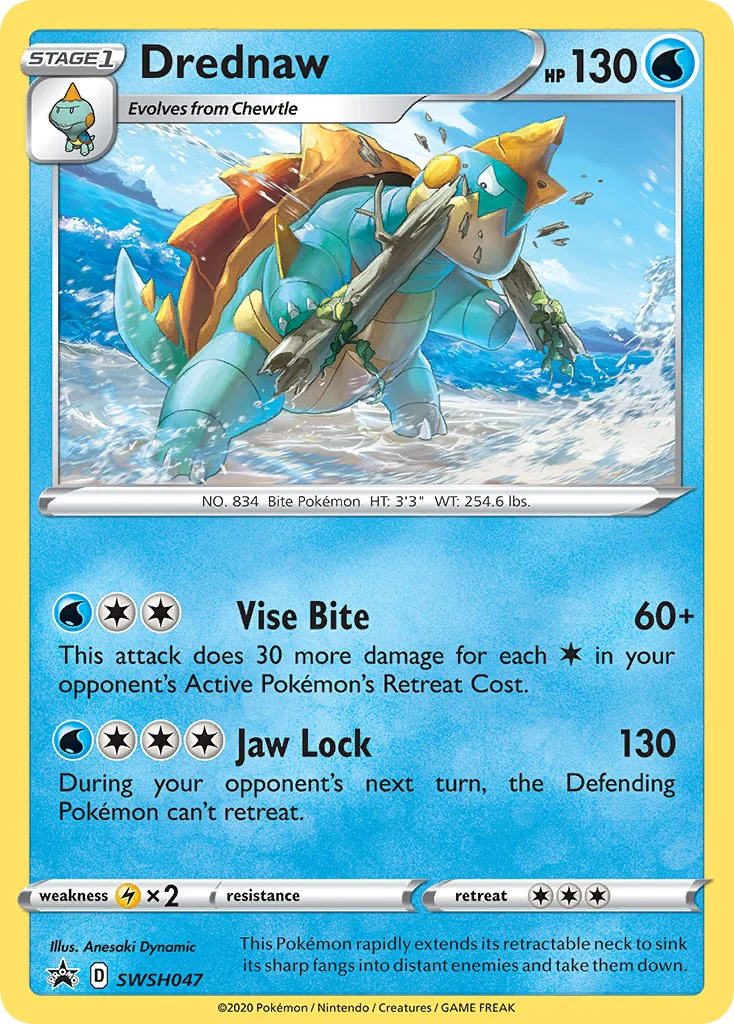 Drednaw - SWSH047 - (SWSH: Sword & Shield Promo Cards) (Promo) Holofoil