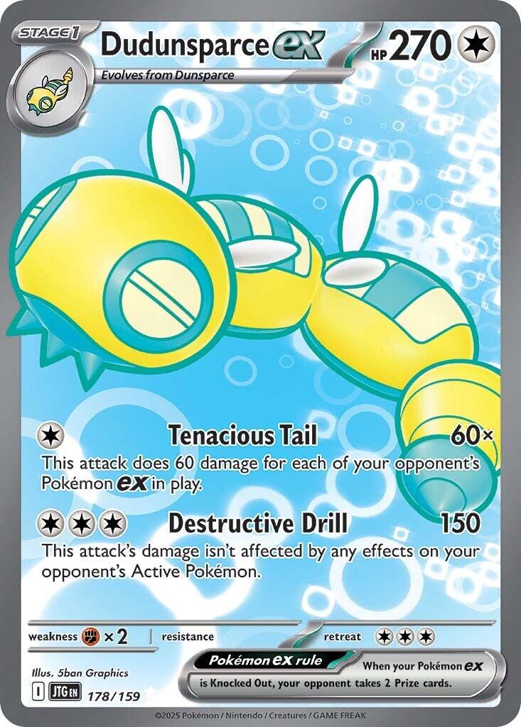 Dudunsparce ex - 178/159 - (SV09: Journey Together) (Ultra Rare)