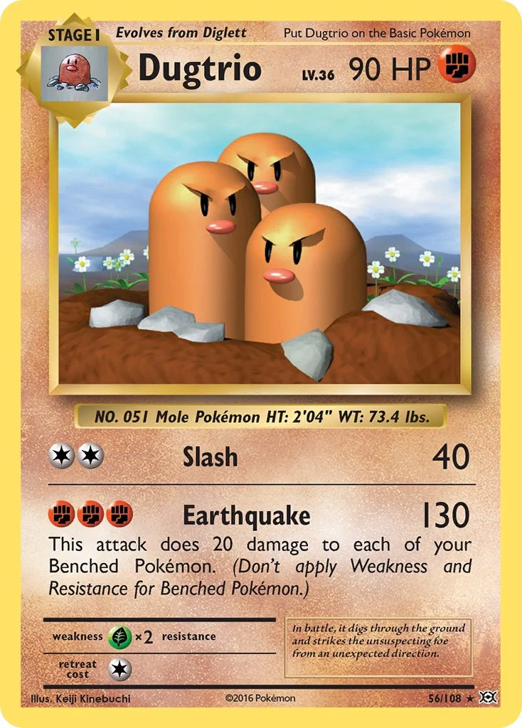 Dugtrio 56/108 - (XY - Evolutions) (Rare) Normal