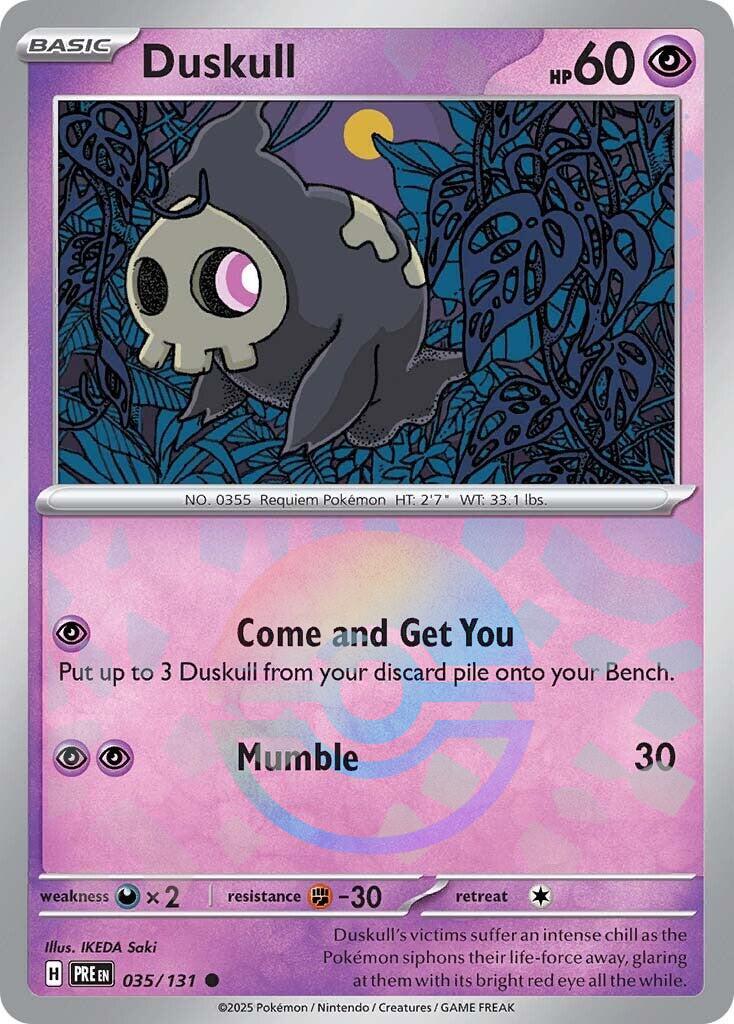 Duskull (Poke Ball Pattern) 035/131 - (SV: Prismatic Evolutions) (Common) Holofoil