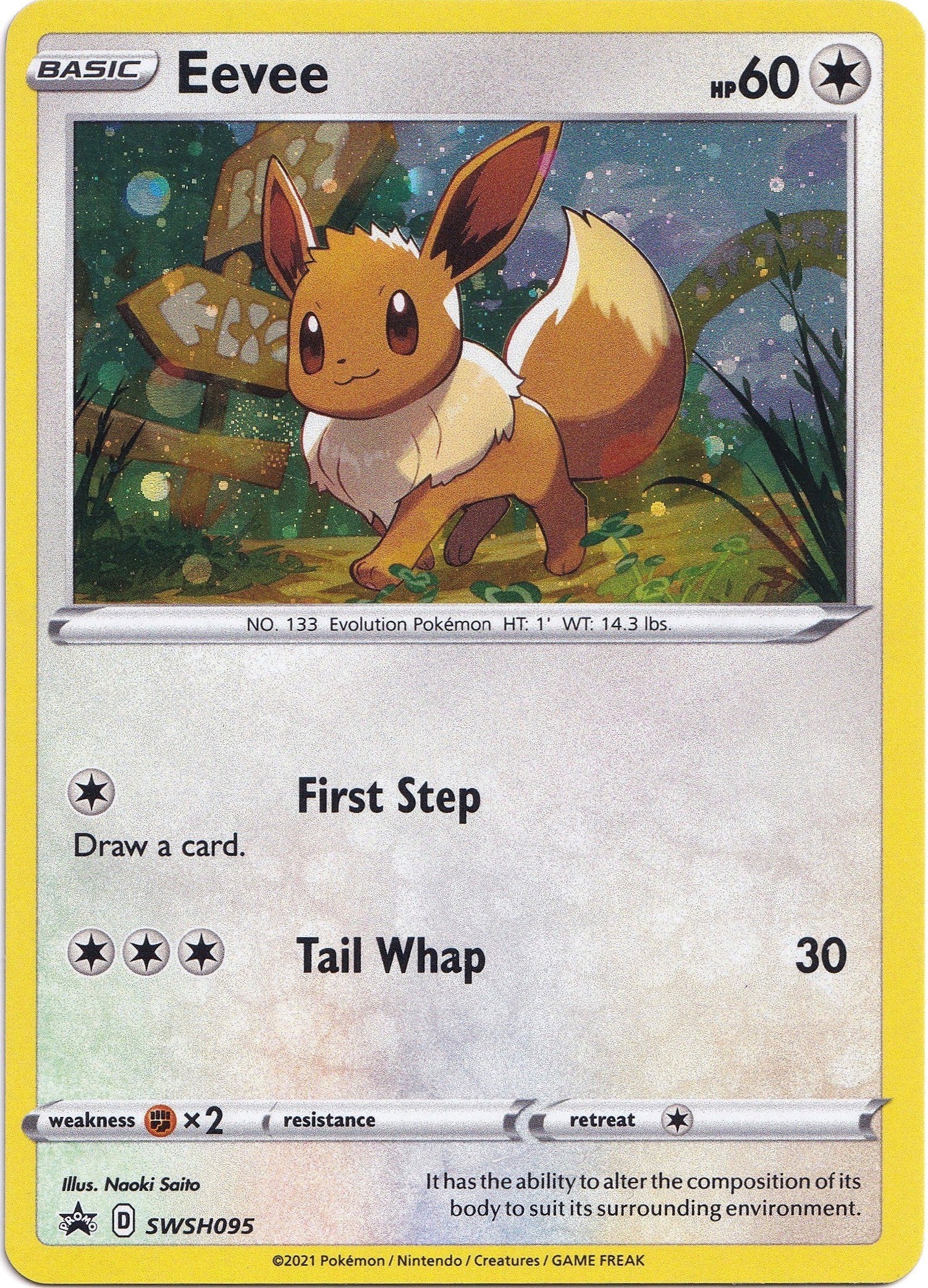 Eevee - SWSH095 - (SWSH: Sword & Shield Promo Cards) (Promo) Holofoil