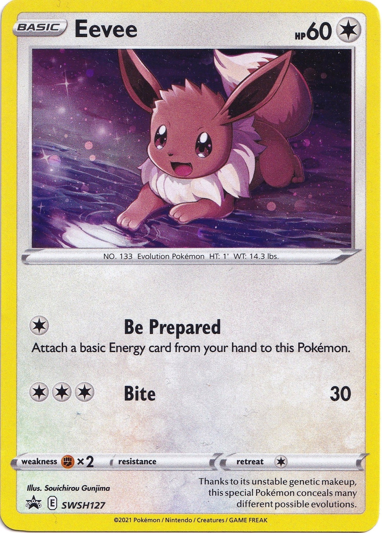 Eevee - SWSH127 - (SWSH: Sword & Shield Promo Cards) (Promo) Holofoil