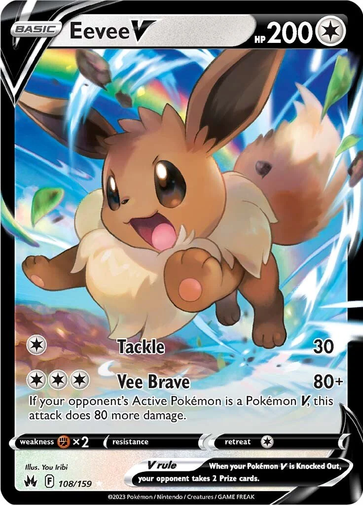 Eevee V - 108/159 - (SWSH: Crown Zenith) (Ultra Rare)