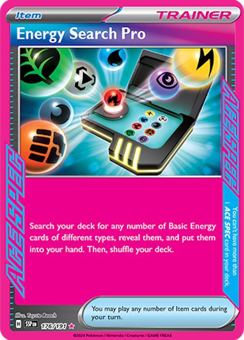 Energy Search Pro 176/191 - (SV08: Surging Sparks) (ACE SPEC Rare) Holofoil