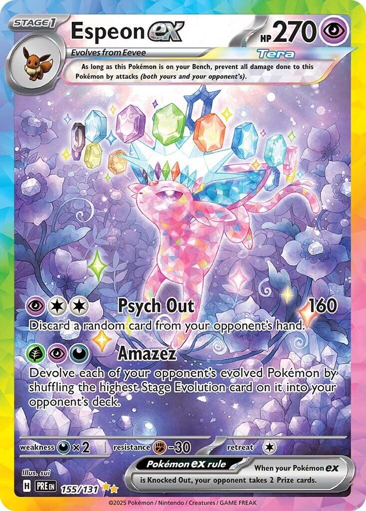 Espeon ex - 155/131 - (SV: Prismatic Evolutions) (Special Illustration Rare) Holofoil