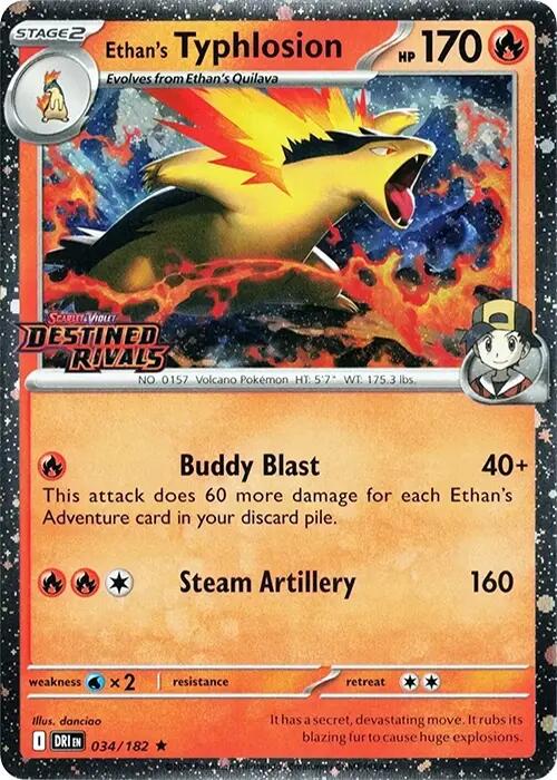 Ethan's Typhlosion (Prerelease) 034/182 - (Miscellaneous Cards & Products) (Rare) Holofoil