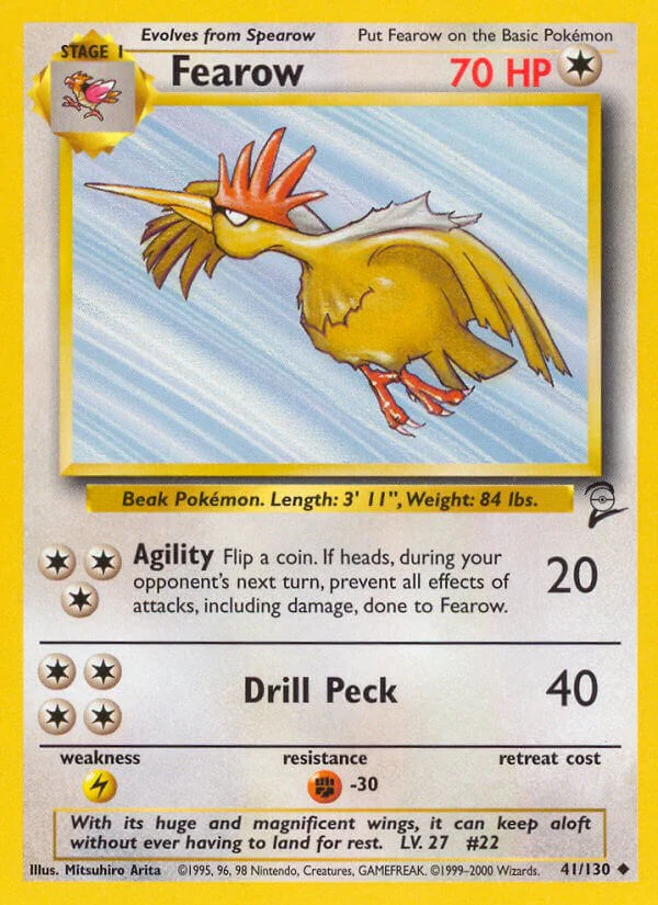 Fearow 041/130 - (Base Set 2) (Uncommon) Normal