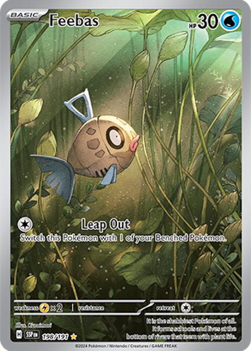 Feebas - 198/191 - (SV08: Surging Sparks) (Illustration Rare)