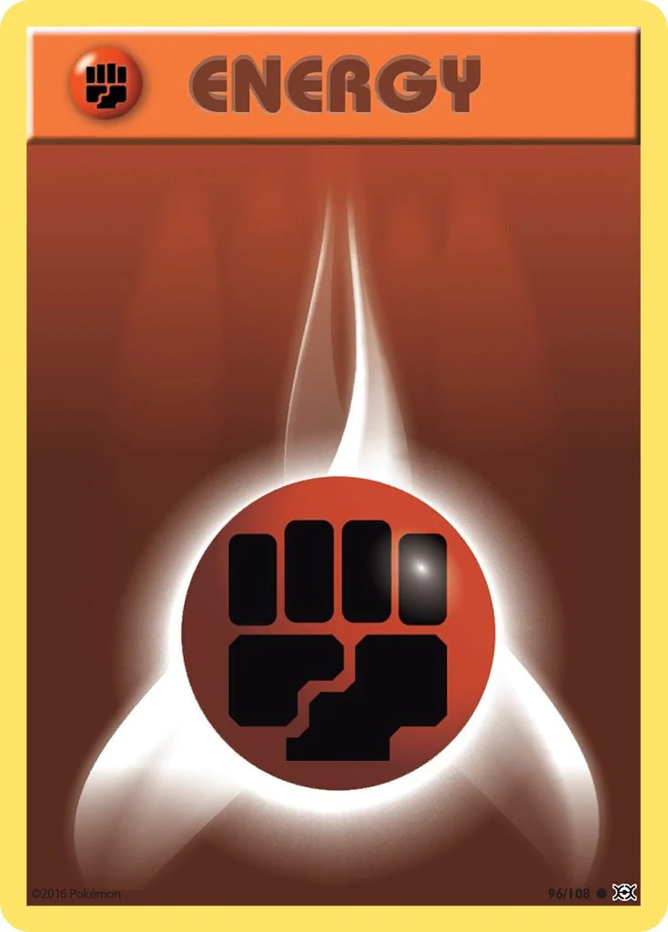 Fighting Energy 96/108 - (XY - Evolutions) (Common) Normal