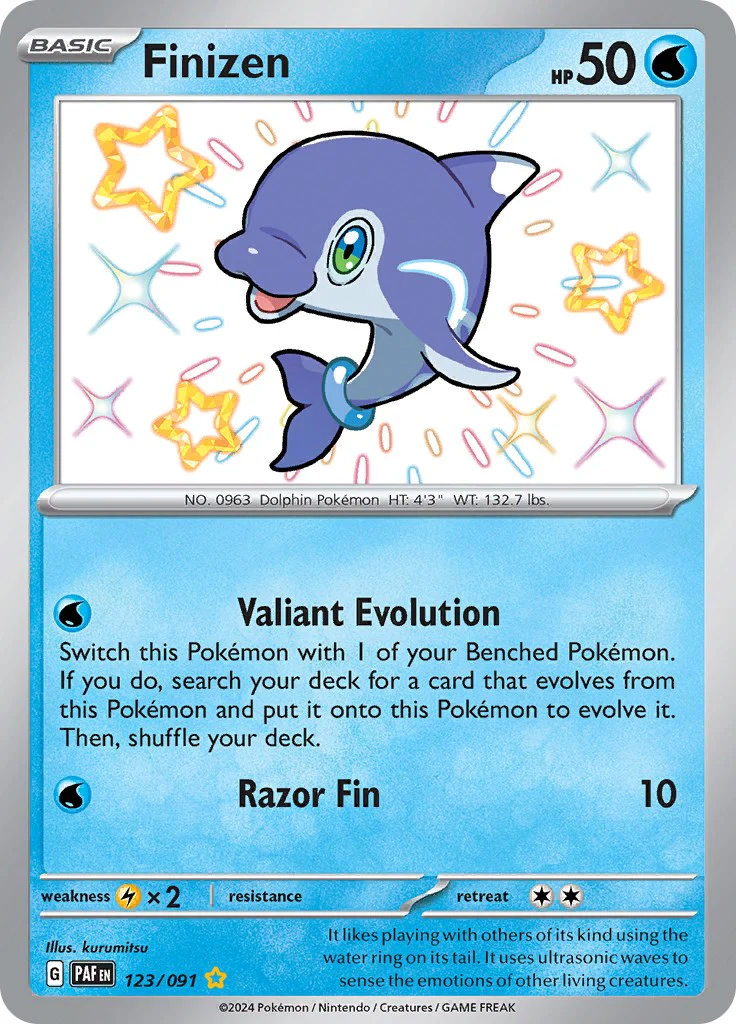 Finizen 123/091 - (SV: Paldean Fates) (Shiny Rare) Holofoil