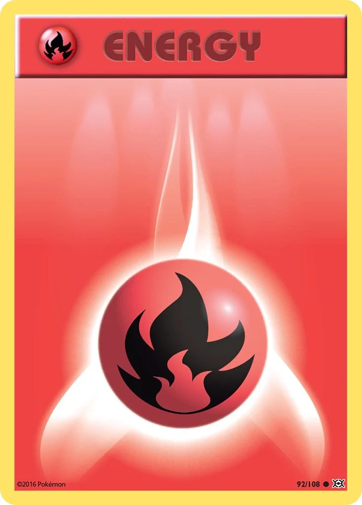 Fire Energy 92/108 - (XY - Evolutions) (Common) (Reverse Holofoil)