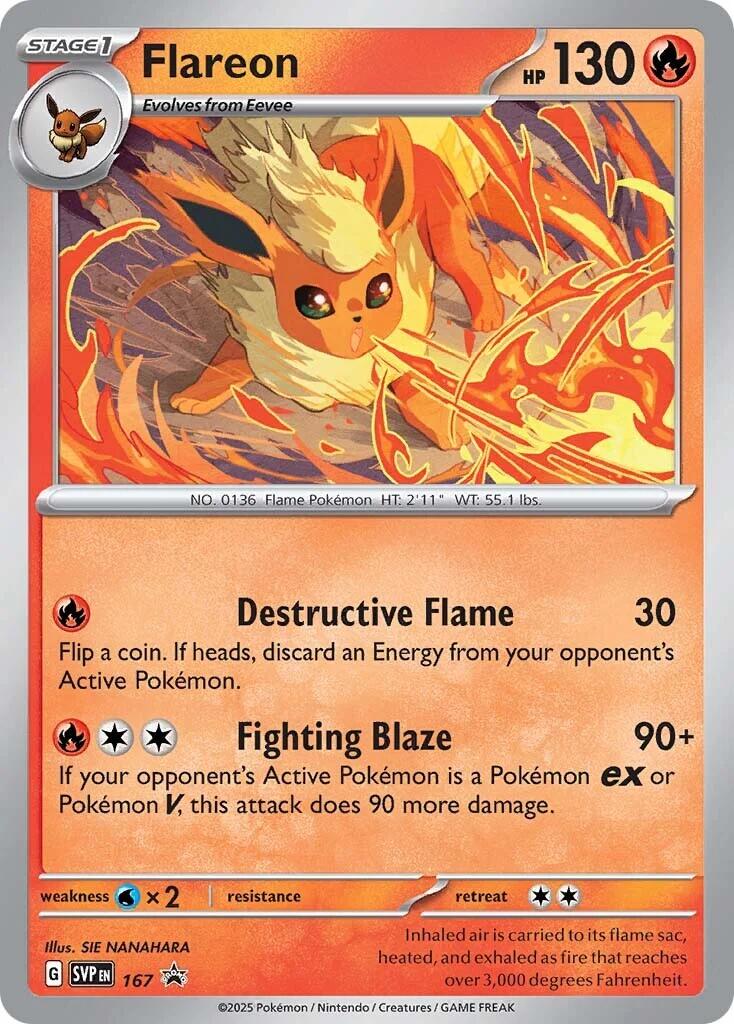 Flareon - 167 (Cosmos Holo) 167 - (SV: Scarlet & Violet Promo Cards) (Promo) Holofoil