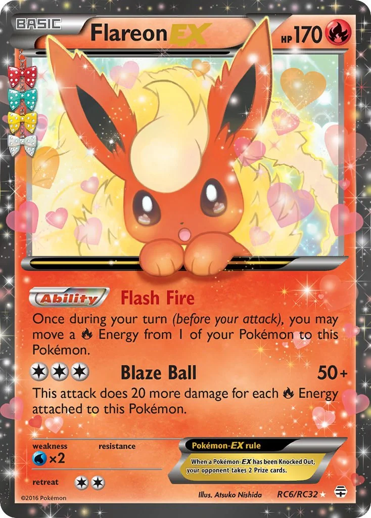 Flareon EX RC6/RC32 - (Generations: Radiant Collection) (Ultra Rare) Holofoil