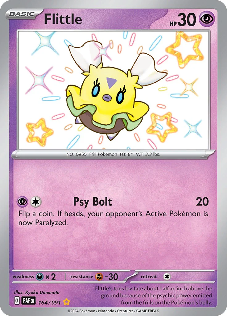 Flittle - 164/091 - (SV: Paldean Fates) (Shiny Rare) Holofoil