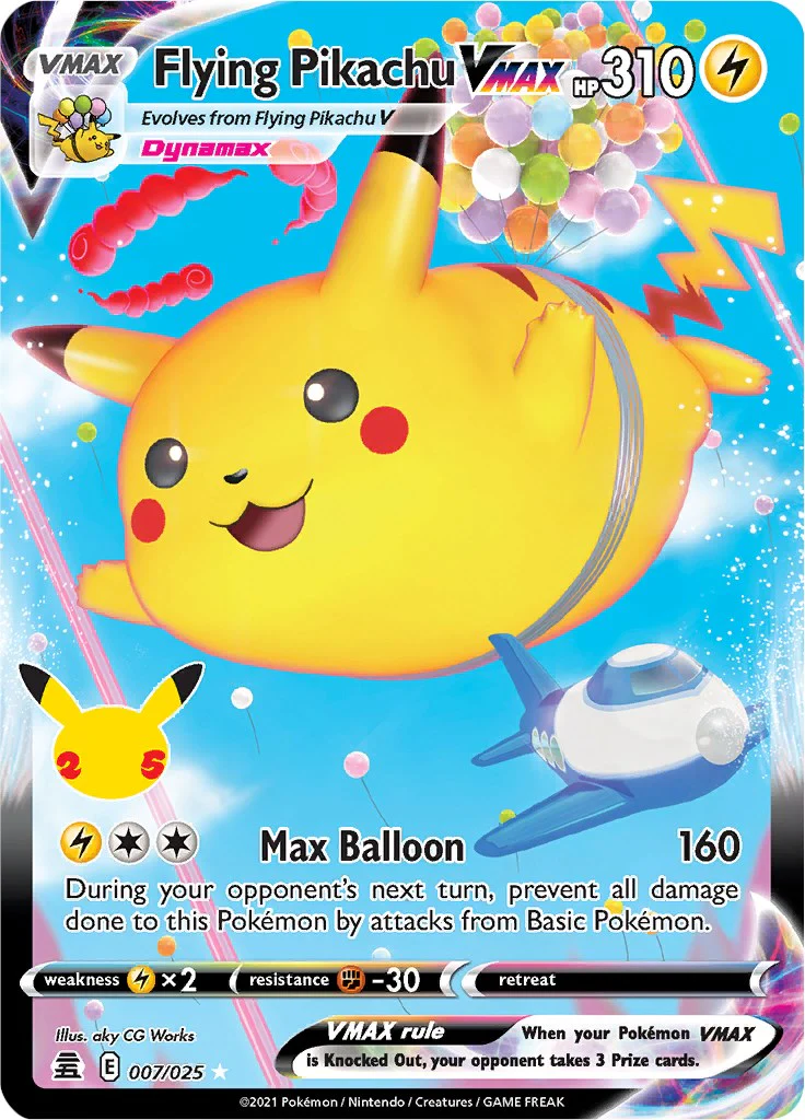Flying Pikachu VMAX 007/025 - (Celebrations) (Ultra Rare) Holofoil