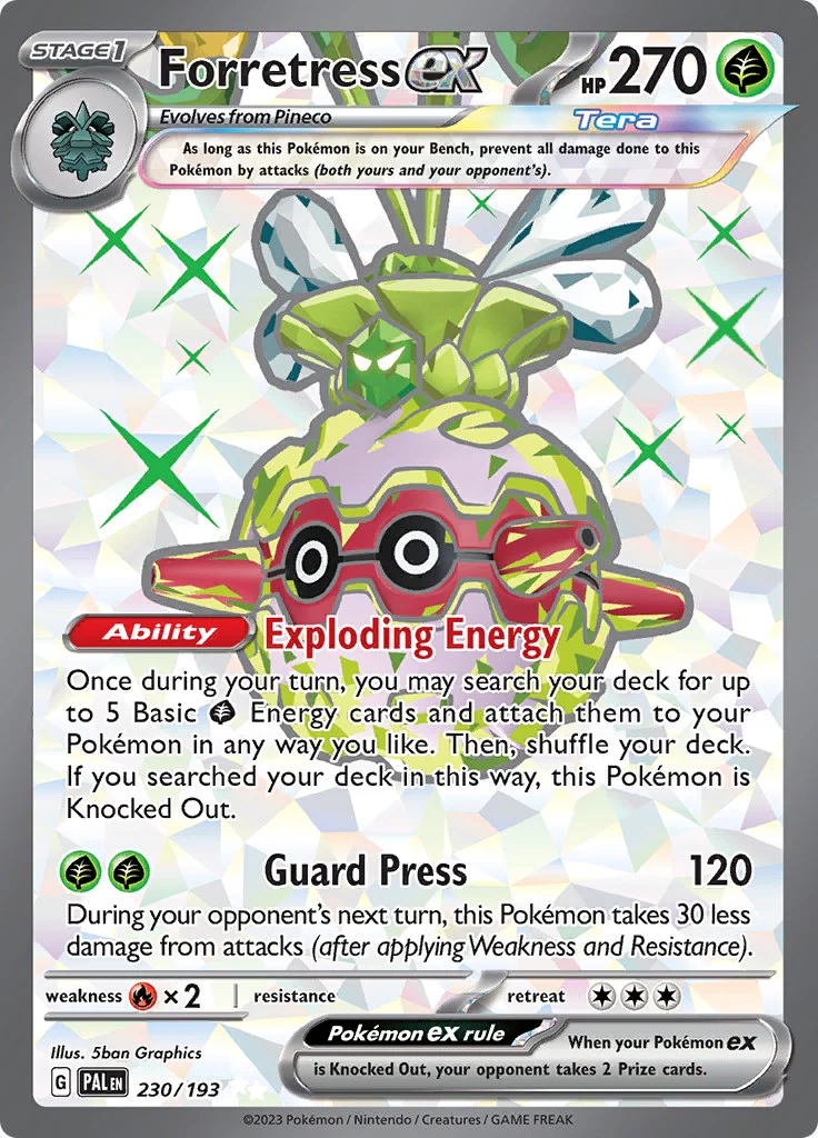 Forretress ex - 230/193 - (SV02: Paldea Evolved) (Ultra Rare)