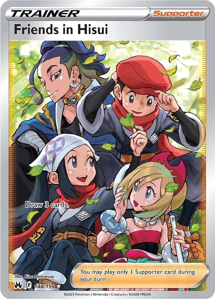 Friends in Hisui (Full Art) 148/159 - (SWSH: Crown Zenith) (Ultra Rare) Holofoil
