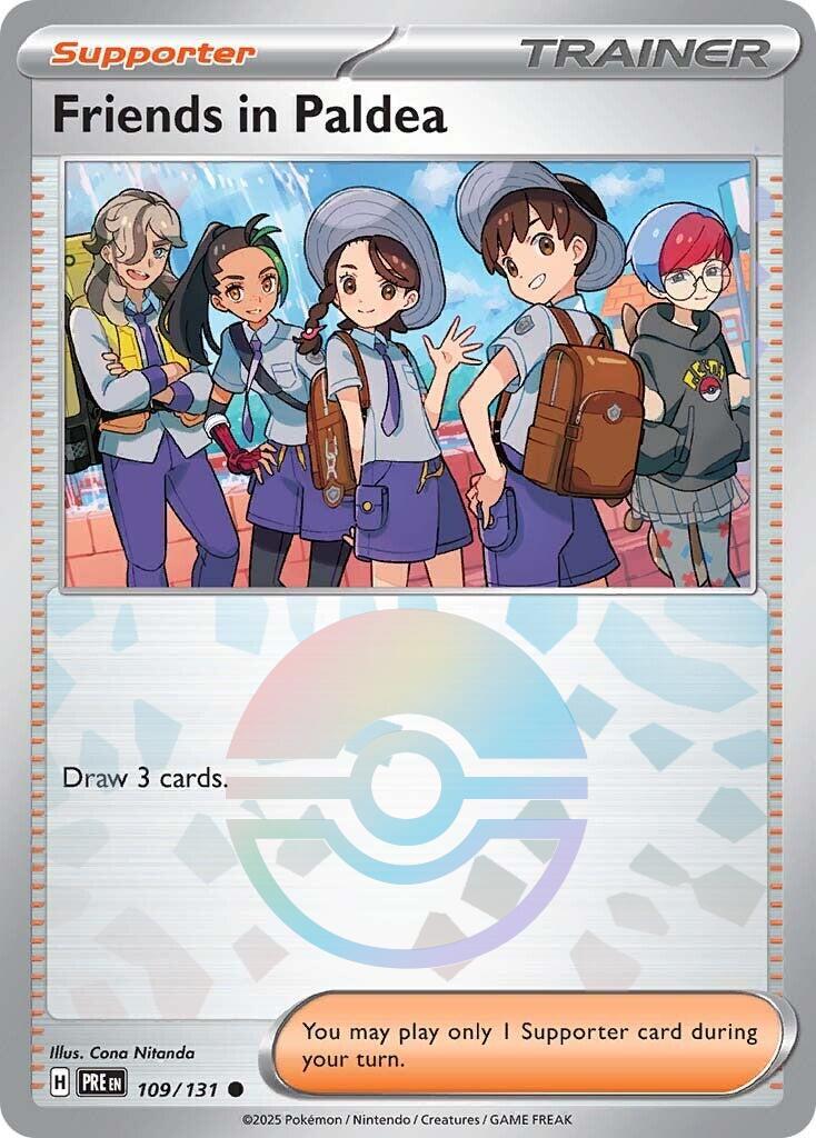 Friends in Paldea - 109/131 (Poke Ball Pattern) 109/131 - (SV: Prismatic Evolutions) (Common) Holofoil