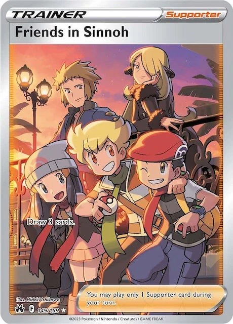 Friends in Sinnoh (Full Art) - 149/159 - (SWSH: Crown Zenith) (Ultra Rare)