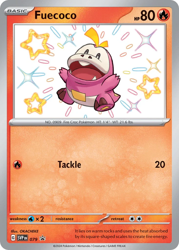 Fuecoco - 079 - (SV: Scarlet & Violet Promo Cards) (Promo) Holofoil