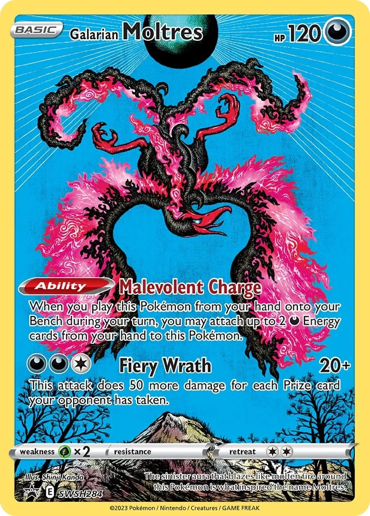 Galarian Moltres - SWSH284 - (SWSH: Sword & Shield Promo Cards) (Promo) Holofoil