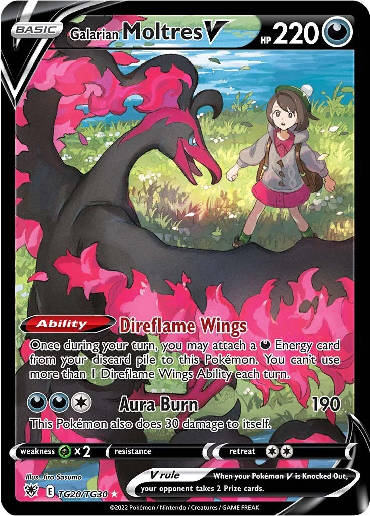 Galarian Moltres V TG20/TG30 - (SWSH10: Astral Radiance Trainer Gallery) (Ultra Rare) Holofoil