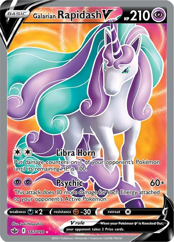 Galarian Rapidash V (Full Art) - (SWSH06: Chilling Reign) (Ultra Rare)