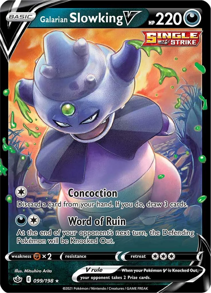Galarian Slowking V 099/198 - (SWSH06: Chilling Reign) (Ultra Rare) Holofoil