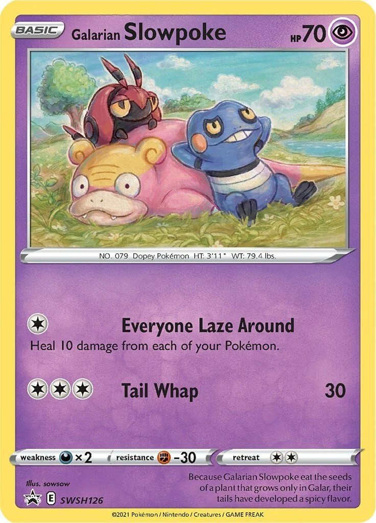 Galarian Slowpoke - SWSH126 - (SWSH: Sword & Shield Promo Cards) (Promo) Holofoil