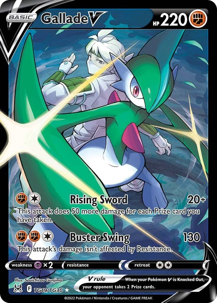 Gallade V TG19/TG30 - (SWSH11: Lost Origin Trainer Gallery) (Ultra Rare) Holofoil