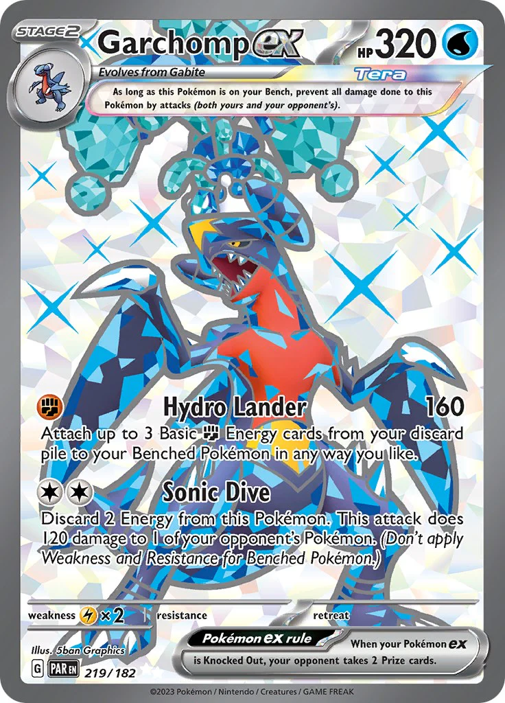 Garchomp ex - 219/182 - (SV04: Paradox Rift) (Ultra Rare)