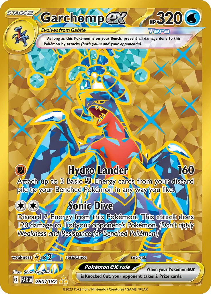 Garchomp ex - 260/182 - (SV04: Paradox Rift) (Hyper Rare)