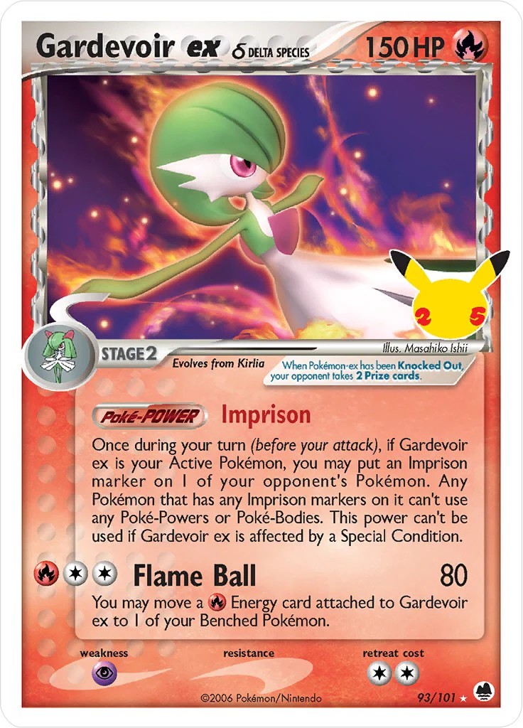 Gardevoir ex (Delta Species) - 93/101 - (Celebrations: Classic Collection) (Classic Collection)