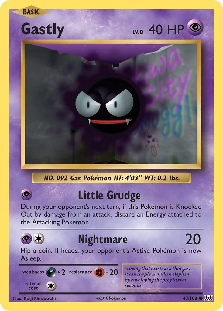 Gastly 47/108 - (XY - Evolutions) (Common) Normal