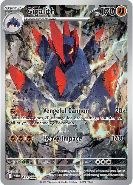 Gigalith - 129/086 - (SV: White Flare) (Illustration Rare) Holofoil