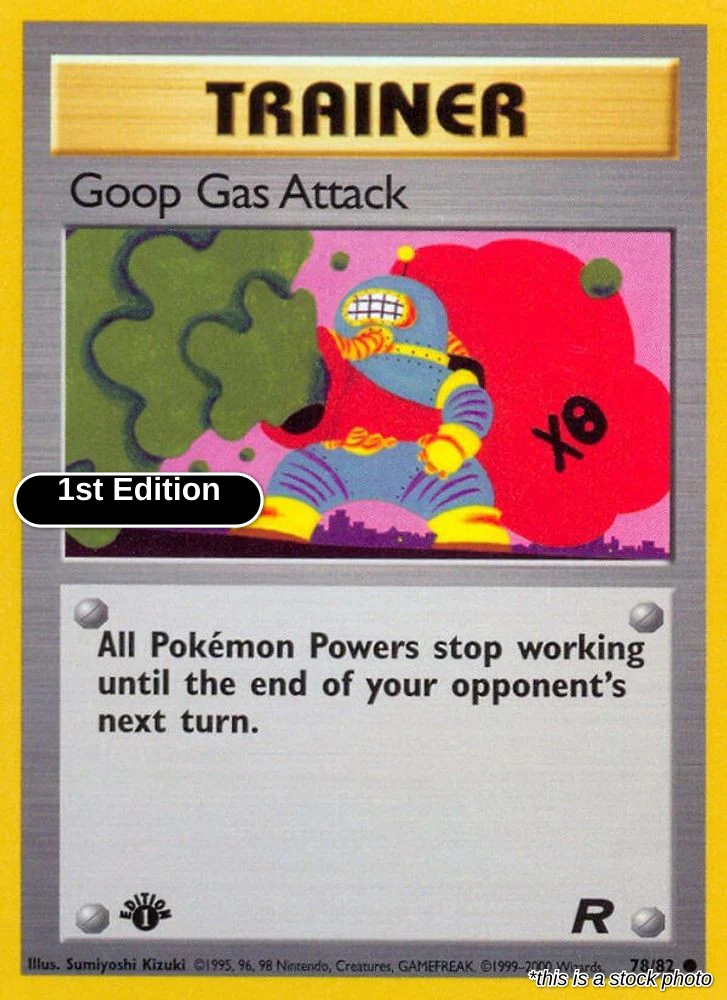 Goop Gas Attack 78/82 - (Team Rocket) (Common) 1st Edition