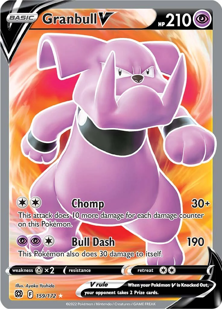 Granbull V (Full Art) - (SWSH09: Brilliant Stars) (Ultra Rare)
