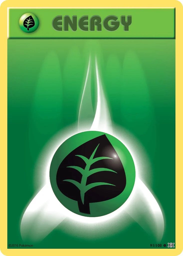 Grass Energy 91/108 - (XY - Evolutions) (Common) Normal