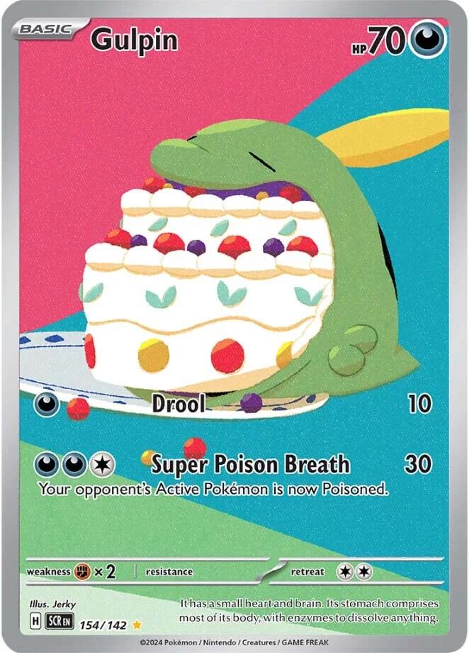 Gulpin - 154/142 - (SV07: Stellar Crown) (Illustration Rare) Holofoil
